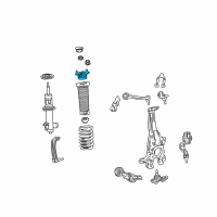 OEM Lexus LS500h Front Suspension Support Sub-Assembly Diagram - 48609-50050