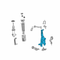 OEM 2019 Lexus LS500 KNUCKLE Sub-Assembly, Steering Diagram - 43201-50050