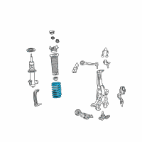 OEM 2018 Lexus LS500h Spring, Coil, FR Diagram - 48131-50291