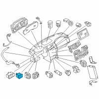 OEM 2017 Nissan Armada Switch Assy-2 Functions Diagram - 251B2-5ZP0C