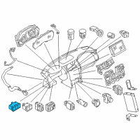 OEM 2017 Nissan Armada Switch Assy-3 Functions Diagram - 251B3-5ZP0B