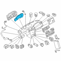 OEM Infiniti QX80 Cover-Front, Combination Meter Diagram - 24813-6JF0A