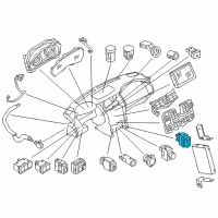 OEM 2014 Nissan Pathfinder Switch Assembly Heat Seat Diagram - 25500-1EA1A