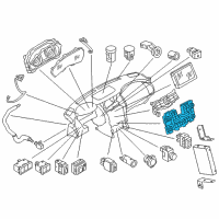 OEM 2020 Nissan Armada Switch Assy-Preset Diagram - 25391-6GX5A