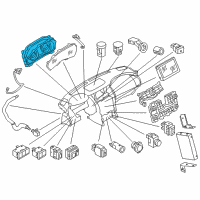 OEM 2021 Nissan Armada Speedometer Assy-Analog Diagram - 24820-6JL0A