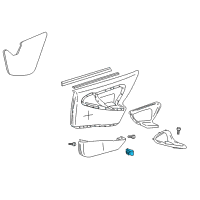 OEM 1996 Chevrolet Cavalier Switch Asm-Side Window Diagram - 22569611