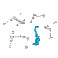 OEM 2015 Kia K900 Front Axle Knuckle Right Diagram - 517113T050