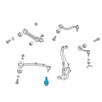 OEM Kia K900 Ball Joint Assembly Diagram - 517603M000