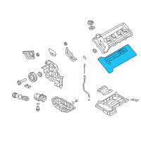 OEM 2012 Hyundai Genesis Gasket-Rocker Cover, RH Diagram - 22441-3F370