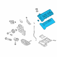 OEM 2011 Hyundai Genesis Cover Assembly-Rocker, RH Diagram - 22420-3F300