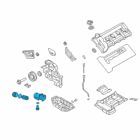 OEM 2009 Kia Borrego Engine Oil Filter Assembly Diagram - 263103F300