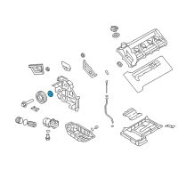 OEM 2009 Kia Borrego Oil Seal-CRANKSHAFT Front Diagram - 213523F300