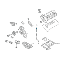 OEM 2013 Hyundai Equus Oil Level Gauge Rod Assembly Diagram - 26611-3F021