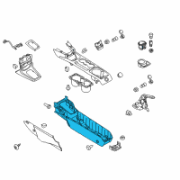 OEM 2013 Ford Fiesta Console Base Diagram - BE8Z-54045A36-AB