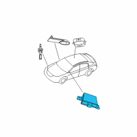 OEM 2008 Chrysler Sebring Module-Security Alarm Diagram - 4692053AC