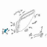 OEM 2016 Hyundai Genesis Checker Assembly-Rear Door, LH Diagram - 79480-B1000