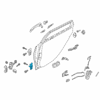 OEM 2012 Hyundai Genesis Hinge Assembly-Rear Door Lower, LH Diagram - 79430-3M000