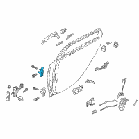 OEM 2013 Hyundai Genesis Hinge Assembly-Rear Door Upper, RH Diagram - 79420-3M000