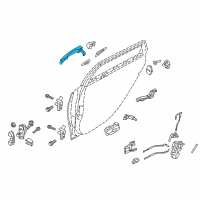 OEM 2016 Hyundai Genesis Handle Assembly Door Outside Diagram - 82651-B1020