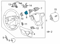 OEM Chevrolet Tahoe Cruise Switch Diagram - 13535228