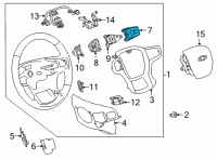 OEM Chevrolet Tahoe Audio Switch Diagram - 13535362