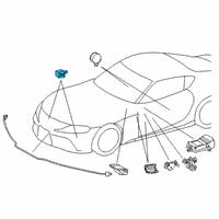 OEM Toyota GR Supra Front Sensor Diagram - 89190-WAA01