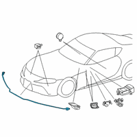 OEM Toyota GR Supra Sensor Diagram - 52620-WAA01