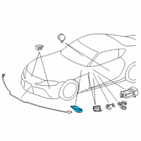 OEM 2021 Toyota GR Supra Passenger Discriminating Sensor Diagram - 89952-WAA01