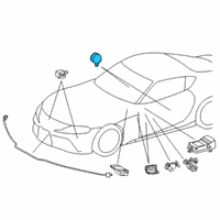 OEM 2020 Toyota GR Supra Side Sensor Diagram - 8983A-WAA01