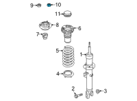 OEM 2019 Hyundai Veloster N Flange Nut Diagram - 62618-17000