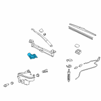 OEM 2014 Lexus IS F Motor Assy, Windshield Wiper Diagram - 85110-60400