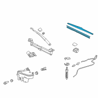OEM Lexus IS F Wiper Blade Diagram - 8521206110