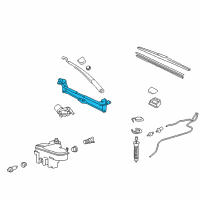 OEM 2008 Lexus IS350 Link Assembly, Front WIPER Diagram - 85150-53051