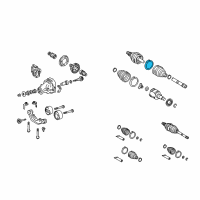 OEM 2007 Toyota Highlander Outer Boot Clamp Diagram - 42345-21030