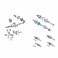 OEM 2006 Toyota Highlander Inner Boot Clamp Diagram - 42345-21010