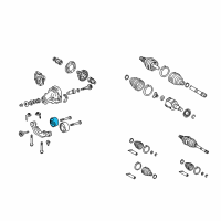 OEM Lexus RX330 Cushion, Rear Differential Mount, NO.2 Diagram - 41651-0E030