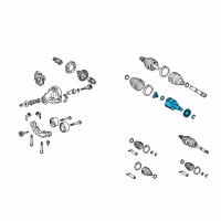 OEM Lexus RX330 Joint Assembly, Rear Drive Diagram - 42360-0E010