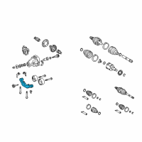 OEM Toyota Differential Mount Diagram - 52380-48040