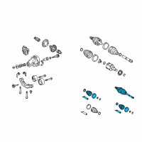 OEM Toyota Highlander Outer Joint Diagram - 42370-49125
