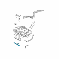 OEM Hyundai Tiburon Band Assembly-Fuel Tank RH Diagram - 31211-2C500