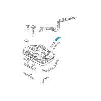 OEM Hyundai Tiburon Hose-Fuel Filler Neck Diagram - 31036-2D501