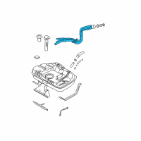 OEM Hyundai Filler Neck & Hose Assembly Diagram - 31030-2C700