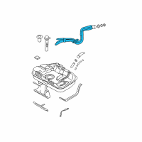 OEM 2006 Hyundai Tiburon Filler Neck & Hose Assembly Diagram - 31030-2C700