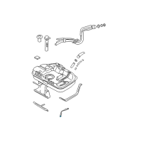 OEM 2006 Hyundai Tiburon Hose-Tank To Vapor Tube Diagram - 31147-2D550