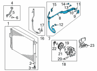OEM Kia Sorento Tube Assembly-Suction Diagram - 97775R5630