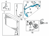 OEM 2021 Kia Sorento Tube Assembly-Suction Diagram - 97775R5630