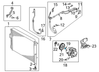 OEM 2021 Kia Sorento Seal-A/C Compressor Diagram - 977073K120