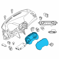 OEM Nissan Speedometer Instrument Cluster Diagram - 24810-4RA1A