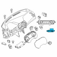 OEM 2019 Nissan Maxima Controller Assembly-Air Conditioner Diagram - 27500-4RA0A