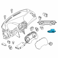 OEM Nissan Controller Assembly-Air Conditioner Diagram - 27500-4RA0A